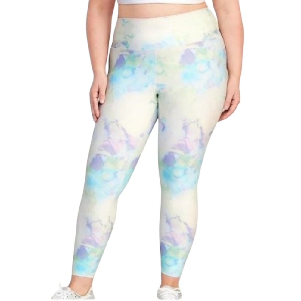 💚 NWT OLD NAVY Plus SizE 7/8 High Waisted Womens Leggings